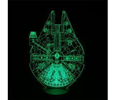 Beling 3D lámpa, Millennium Falcon, 7 színű S2